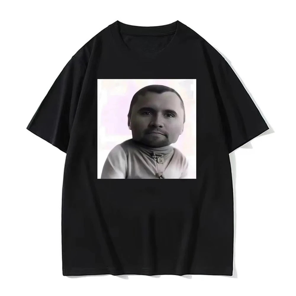 Funny Charlie Kirk Baby Face Meme Graphic Tee Shirt Men Women Fashion Classic Short Sleeve T-shirt Street Harajuku Style T Shirt