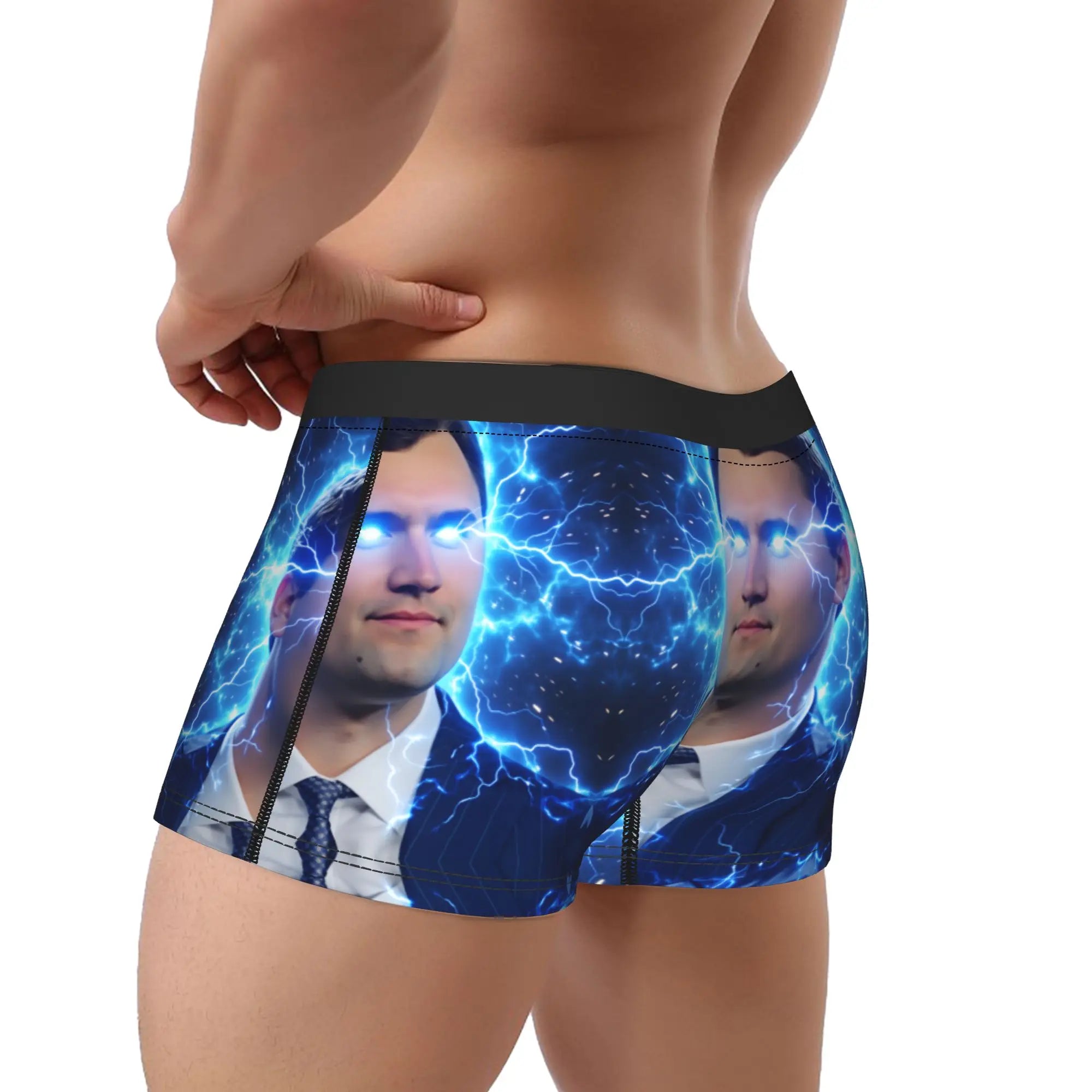 Charlie Kirk Funny Meme Underwear  Printing Boxer Shorts Trenky Male Panties Comfortable Shorts Briefs Gift
