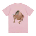 Fish Face Chicken Smoking A Cigarette Meme T Shirts Funny Men's Women Clothing Harajuku T-shirt Unisex Cotton Graphic T Shirts