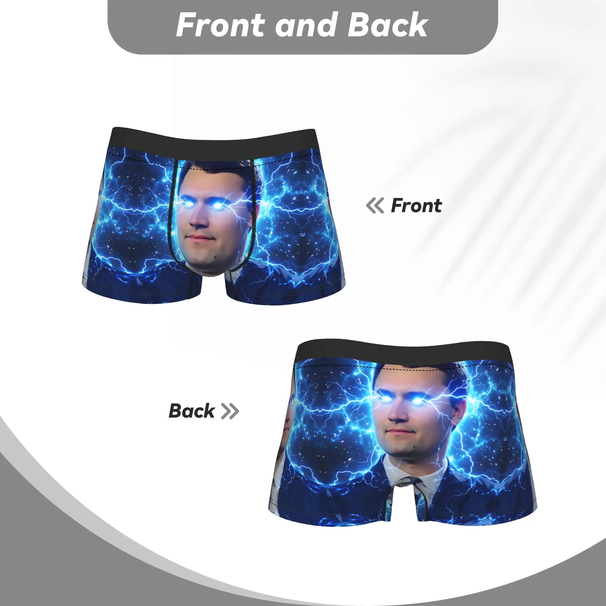 Charlie Kirk Funny Meme Underwear  Printing Boxer Shorts Trenky Male Panties Comfortable Shorts Briefs Gift