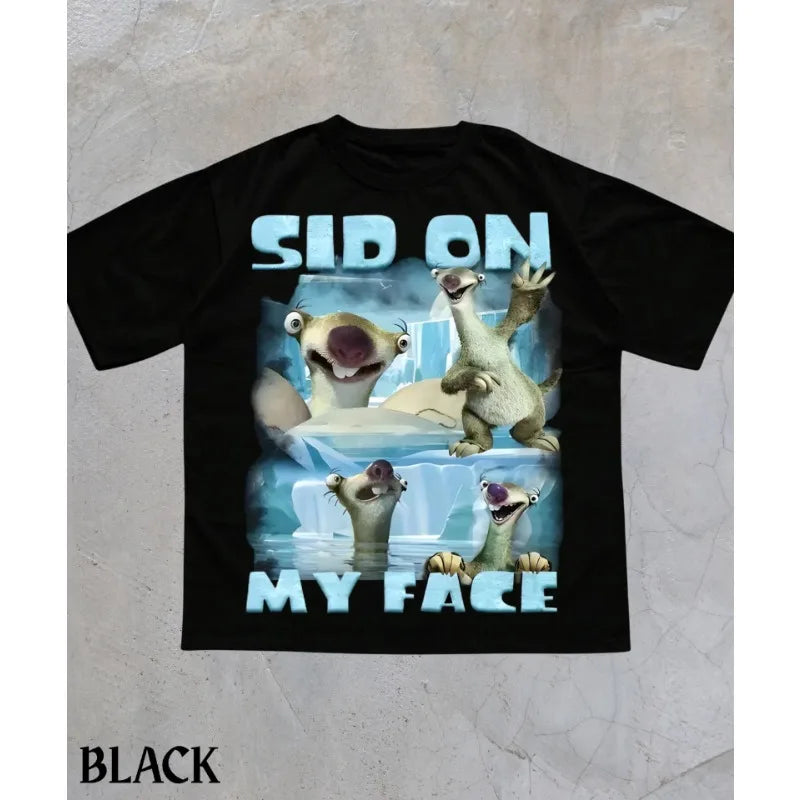 Sid On My Face Ice Age Meme T-Shirt